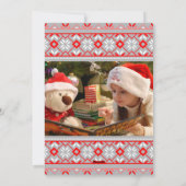 クリスマスセーターの写真 シーズンカード (裏面)