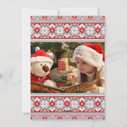 クリスマスセーターの写真 シーズンカード (裏面)