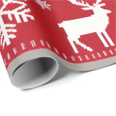 クリスマスセーターの模様の包み紙 ラッピングペーパー (ロールコーナー)