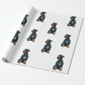 クリスマスセーターを着た可愛い巨人シュナウザー ラッピングペーパー (アンロールド)