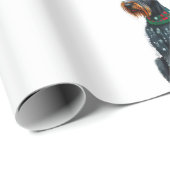 クリスマスセーターを着た可愛い巨人シュナウザー ラッピングペーパー (ロールコーナー)