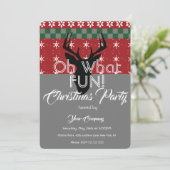 クリスマスセーターオフィスパーティーディア醜いセーター 招待状 (スタンド正面)