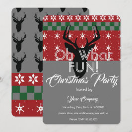 クリスマスセーターオフィスパーティーディア醜いセーター 招待状