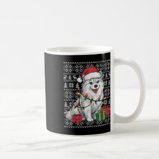 クリスマスセータースタイル醜いサンタアメリカンエスキモドッグ コーヒーマグカップ