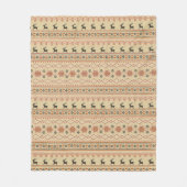 クリスマスセータートインデナーパターンフリースブランケット フリースブランケット (正面)