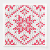 クリスマスセーターニットレッドスノーフレーク (正面)