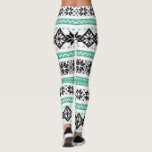 クリスマスセーターパターンホリデーレギンス レギンス (裏面)