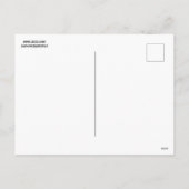 クリスマスセーターポストカードを着た猫 シーズンポストカード (裏面)