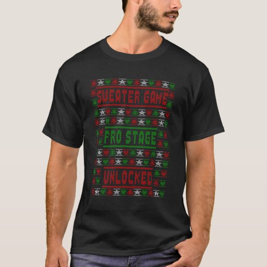 クリスマスセーターマッチングファミリークリスマスパジャマ Tシャツ (正面)