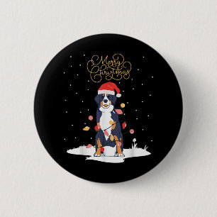 クリスマスセーター付きバニークリスマスラビットクリスマス 缶バッジ