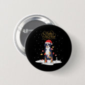 クリスマスセーター付きバニークリスマスラビットクリスマス 缶バッジ (正面&裏面)
