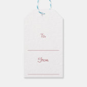 クリスマスセーター動物のメリークリスマスムース ギフトタグ (裏面)