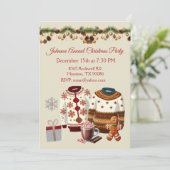 クリスマスセーター年次パーティの招待状 招待状 (スタンド正面)