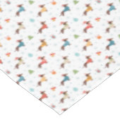 クリスマスセーター柄のダックスフント テーブルクロス (アングル)