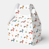 クリスマスセーター柄のダックスフント フェイバーボックス (裏面サイド)