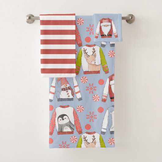 クリスマスセーター用タオル バスタオルセット (インサイチュ)