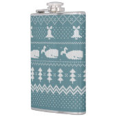 クリスマスセーター編み模様ホエールスカンジ フラスク (左)