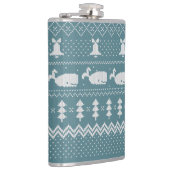 クリスマスセーター編み模様ホエールスカンジ フラスク (右)