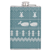 クリスマスセーター編み模様ホエールスカンジ フラスク (裏面)