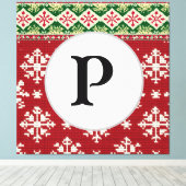 クリスマスセーター キャンバスプリント (インサイチュ (ウッドフロア))