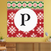 クリスマスセーター キャンバスプリント (インサイチュ (リビング))