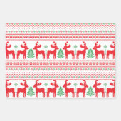 クリスマスセーター ラッピングペーパーシート (正面2)