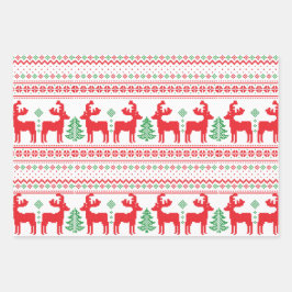 クリスマスセーター ラッピングペーパーシート