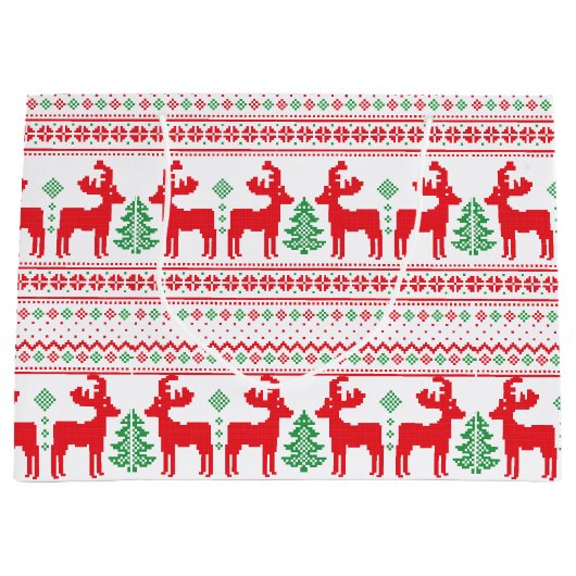 クリスマスセーター ラージペーパーバッグ (正面)