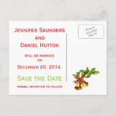 クリスマスセーブ・ザ・デート案内の鐘 案内ポストカード (裏面)