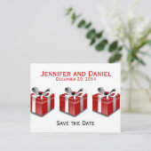 クリスマスセーブ・ザ・デート案内プレゼント 案内ポストカード (スタンド正面)