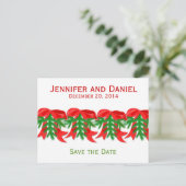 クリスマスセーブ・ザ・デート案内弓 案内ポストカード (スタンド正面)