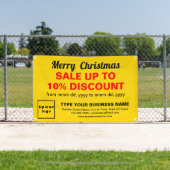 クリスマスセールのビジネス黄色の四角形4' x 2.5' 横断幕 (インサイチュ)
