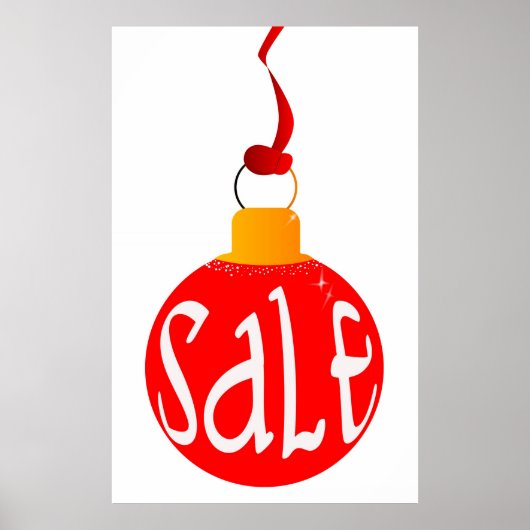クリスマスセールのポスター ポスター (正面)