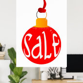 クリスマスセールのポスター ポスター (ホームオフィス)