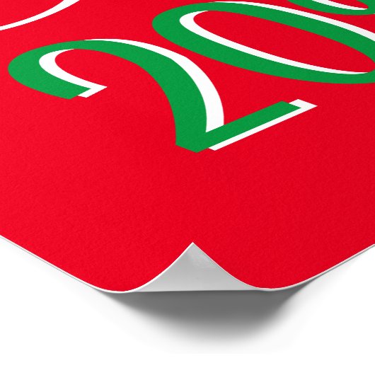 クリスマスセールカスタムサイン、クリスマス割引、小売販売 ポスター (角)