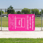 クリスマスセールビジネスピンク2.5' x 4'バナー 横断幕 (インサイチュ)