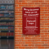 クリスマスセールビジネスレッド2.5' x 4'バナー 横断幕