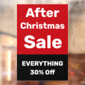 クリスマスセール後の店のウィンドウの固定シンボルや象徴 ウィンドウサイン (シート2)