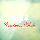 クリスマスセール, 森林の木々 ウィンドウサイン (シート3)