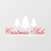 クリスマスセール、森林の木 ウィンドウサイン (シート)