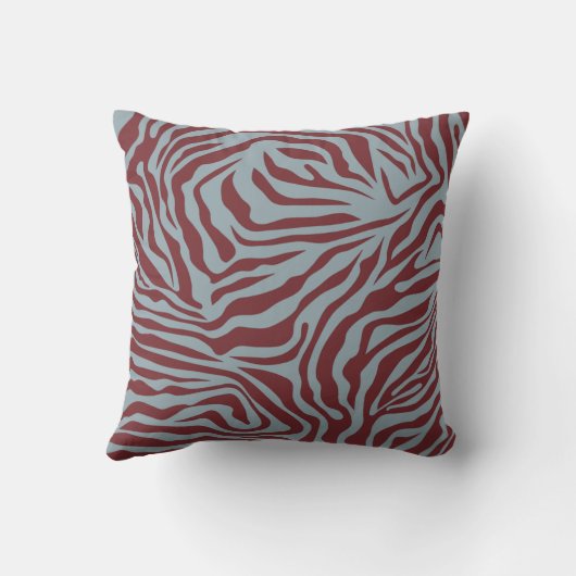 クリスマスゼブラパターンフェスティバルアニマルプリント クッション (裏面)