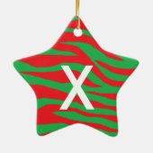 クリスマスゼブラ セラミックオーナメント (裏面)
