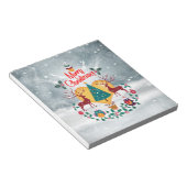 クリスマスソウルのお知らせはがき ノートパッド (アングル)