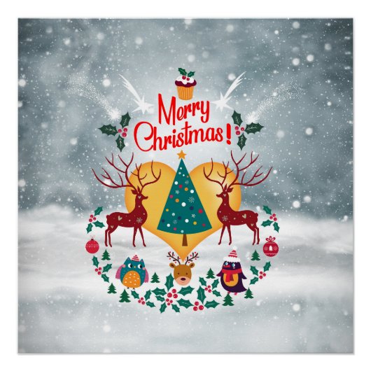 クリスマスソウルのお知らせはがき ポスター (正面)