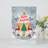 クリスマスソウルのお知らせはがき 便箋 (スタンド正面)