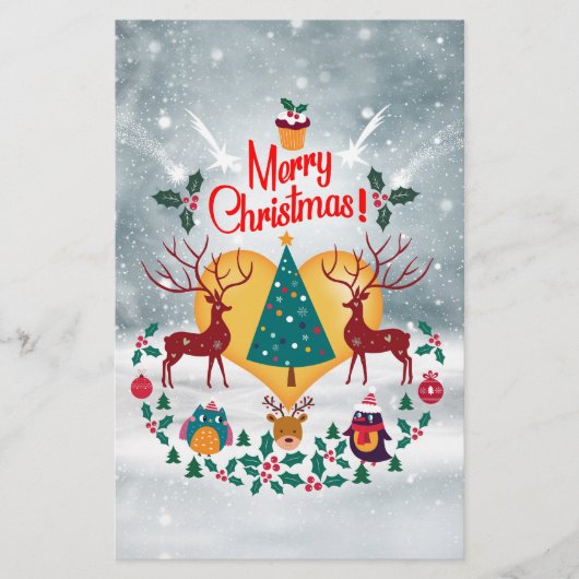 クリスマスソウルのお知らせはがき 便箋 (正面)