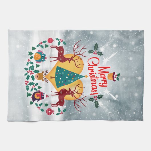 クリスマスソウル キッチンタオル (横)