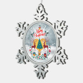 クリスマスソウル スノーフレークピューターオーナメント (右)