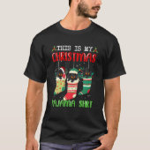 クリスマスソックスこれは私のクリスマスパジャマダックスシュントD Tシャツ (正面)