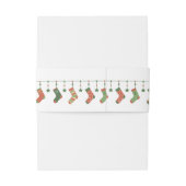 クリスマスソックスの季節ストッキング文字 招待状ベリーバンド (裏面例)